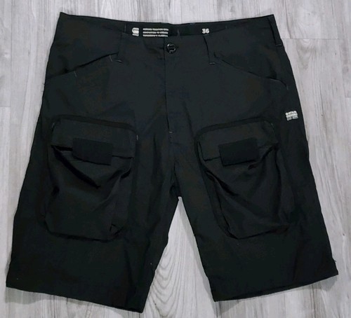 g raw star 3D regular cargo black Utility Chinos Shorts - Picture 2 of 10