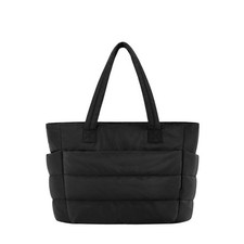Bagsmart Zora Puffer Tote Bag Black - Laptop Work Travel Gym - NEW WITH TAGS