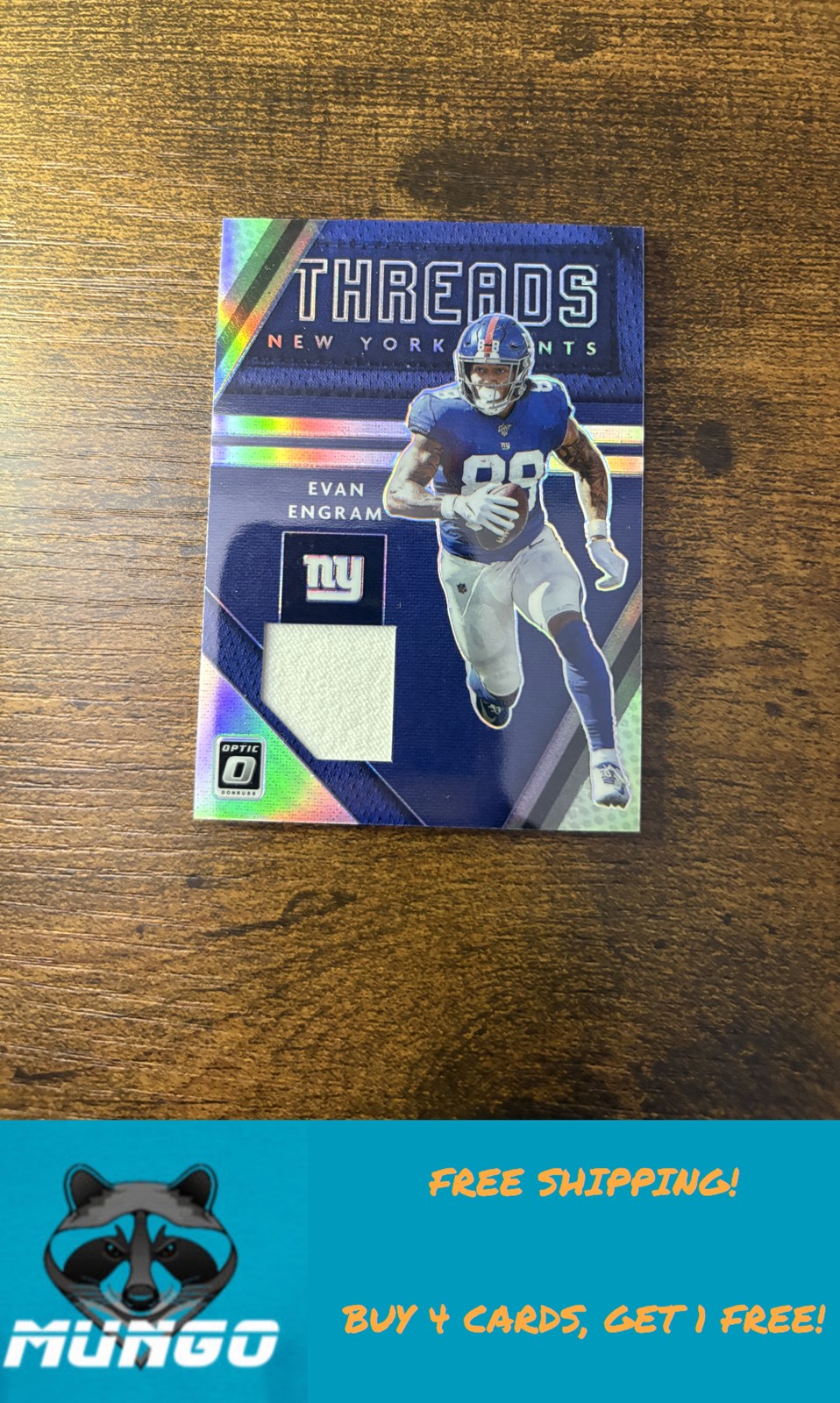 2020 Donruss Optic #DT-EE Evan Engram Donruss Threads New York Giants