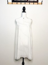 NWT! BCBGeneration Women's Gold Fleck White Shift Dress Size M