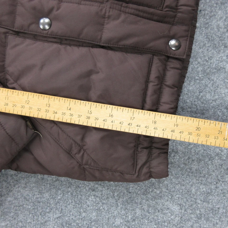 Polo Ralph Lauren Jacket Boys 5 Brown Tan Hooded Down Puffer Coat Winter Warm - Image 3 of 4