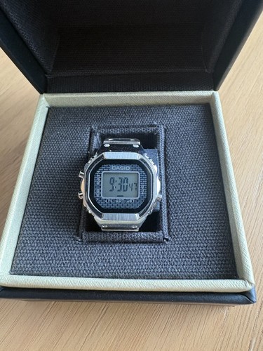 Casio CRW-001-1DR Ring Watch 50th Anniversary Silver Full Metal Digital NEW