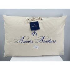 Brooks Brothers 100 Wool Pillow queen 20"x30" Fabric Cotton NWT