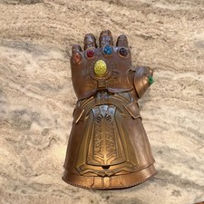 Infinity Gauntlet Costume Armor Replica Gold Multicolor Stones One Size