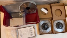 FOHERE Electric Meat Slicer Machine 200W for Home Use with 2 Removable Blades