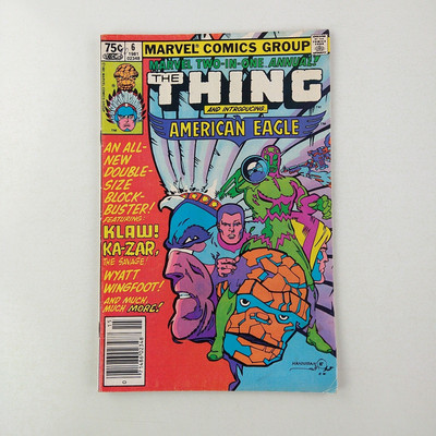 Marvel Two-In-One Annual #6 The Thing American Eagle Newsstand (2010 Marvel)