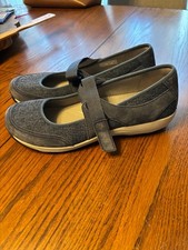 dansko hennie suede mary jane womens shoes blue 41 10.5-11