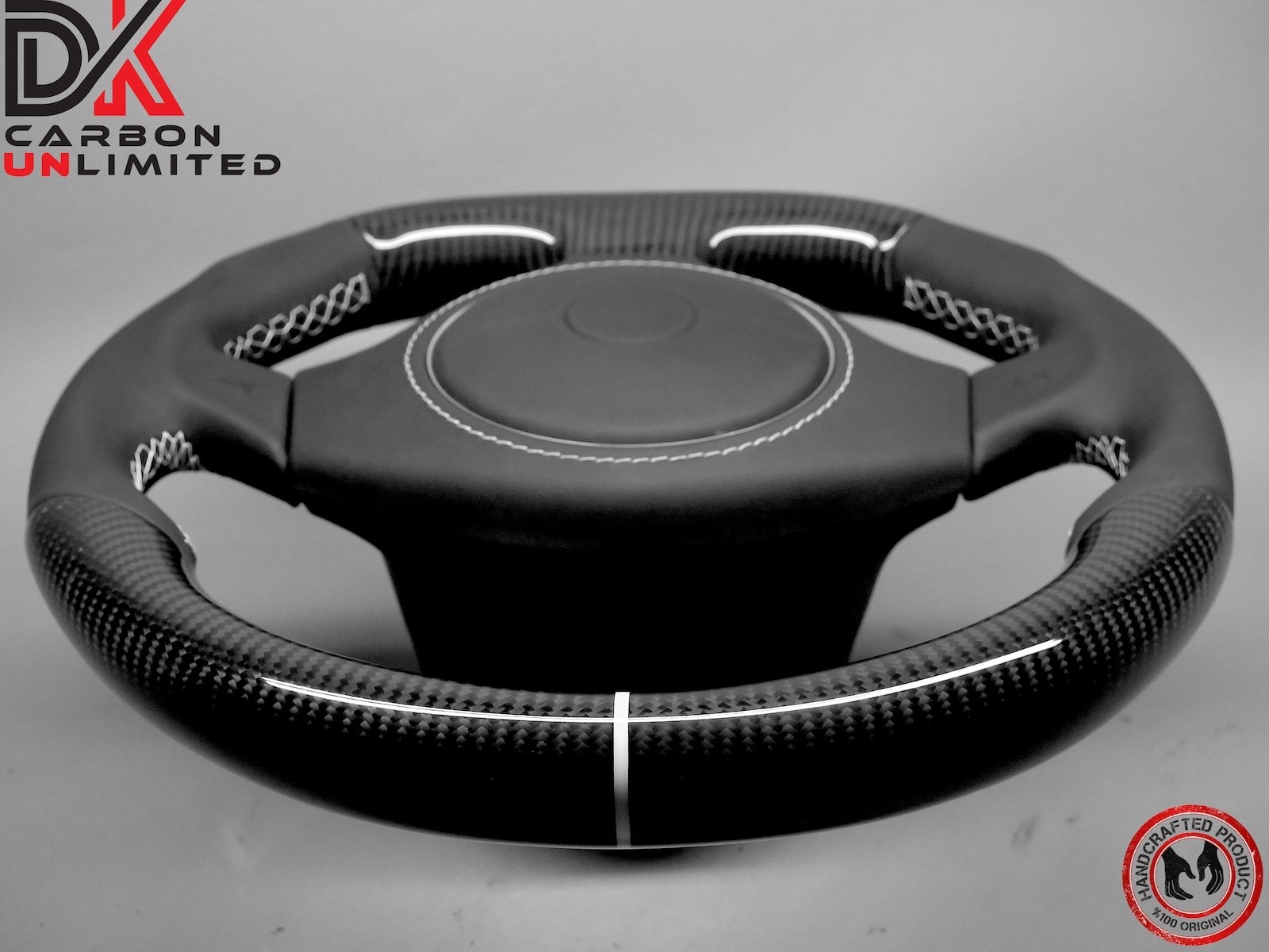 Lamborghini Murcielago LP640 LP650 LP670 White Ring Carbon Steering Wheel v3