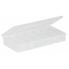 Plano 3450-46 Compartment Box With 6 Compartments, Plastic, 1 3/8 In H X 4-1/4