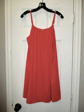 Alice + Olivia XS Dress Tomato Orange Red Short Slip Fall Football Game Party
