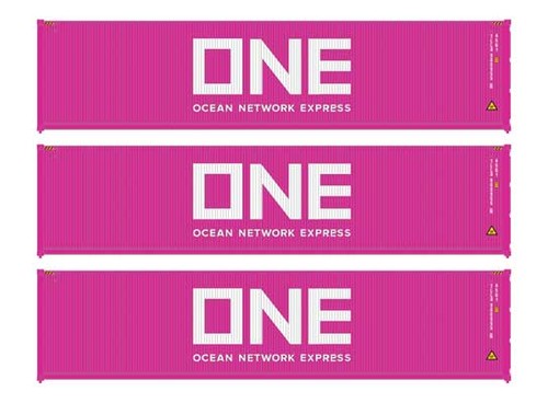 Walthers SceneMaster 949-18254 HO 40' Contenedor Corr 3-Pack ONE | Zustand: Nuevo