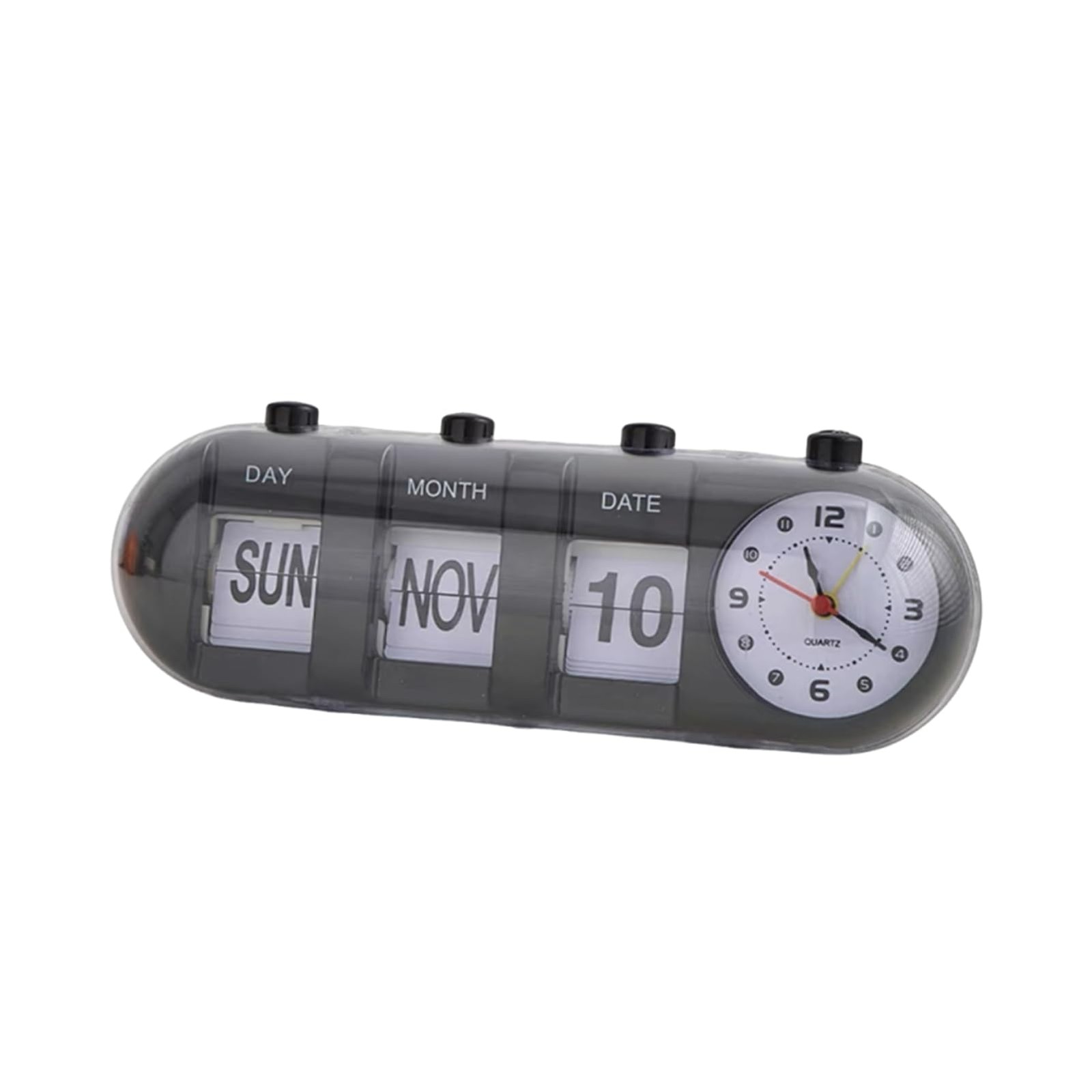 , Manual Jump Desktop Clocks With Date Retro Table Clock Non