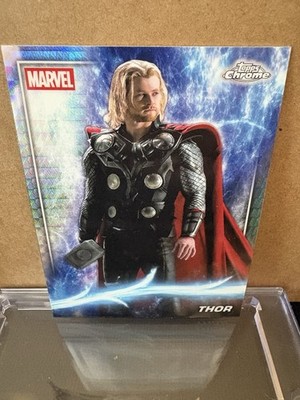 2025 Topps Chrome Marvel Studios Thor Phase One #10 Prism Refractor Avengers