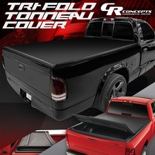 Vinyl Soft Tri-fold Tonneau Cover For 1997-2004 Dodge Dakota 6.5ft Bed Truck