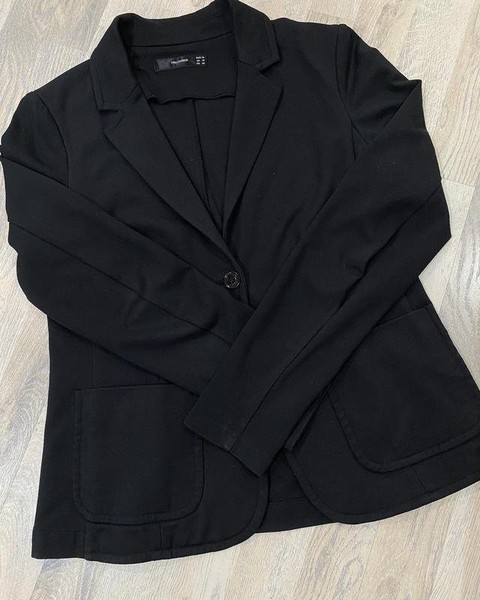 Women Hallhuber Blazer Black Viscose 36 / S / 44