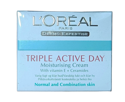 LOREAL Triple Active Day Tagescreme 50ml Feuchtigkeitscreme normale & Mischhaut