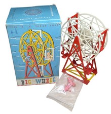 Vintage Tudor Rose Plastic Ferris Wheel Toy, Early 1950s, Boxed, Complete
