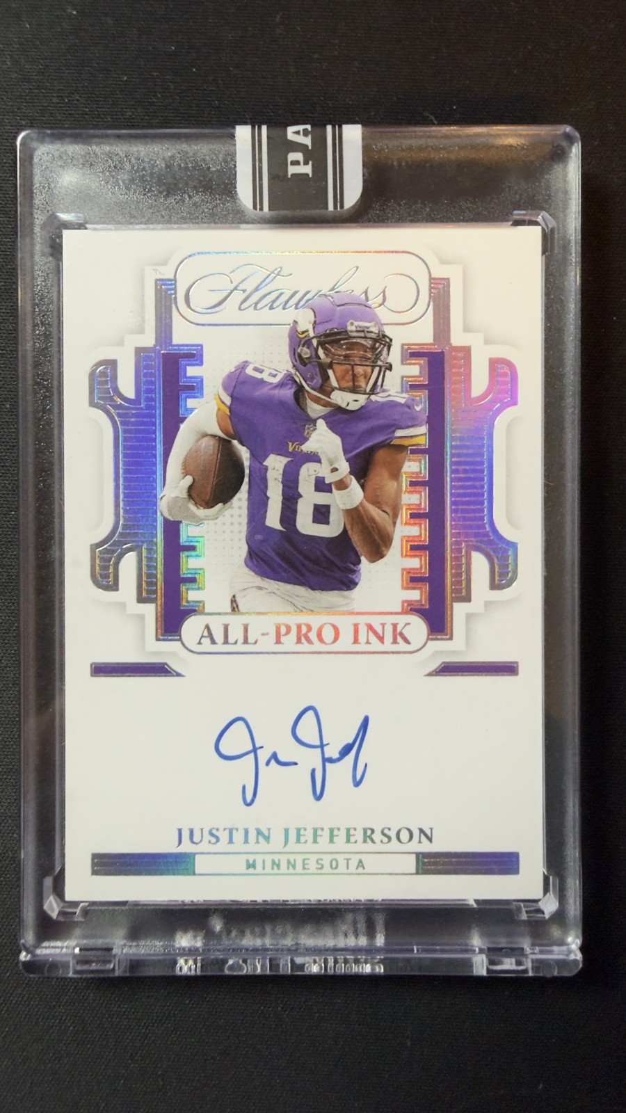 2022 Panini Flawless - ALL-PRO Ink Justin Jefferson #AP-JJ 1/1 One Of One