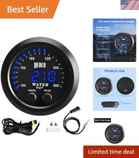 Universal 52mm Water Temperature Gauge with Alarm and 1/8 Npt Sensor Car Digi...
