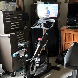 FreeMotion Upright Exercise Bike w/ Touchscreen, Adjustable Seat