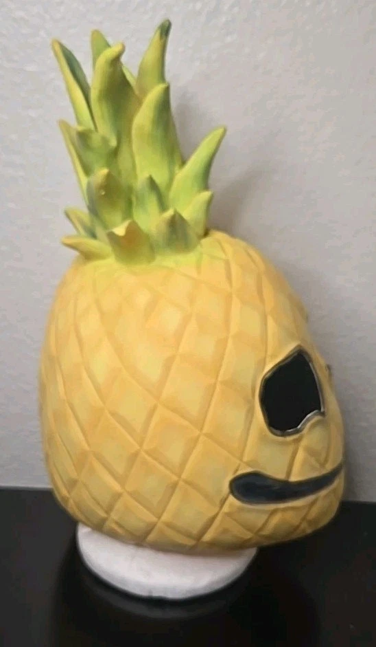 Pineapple Fruit Latex Mask, Cosplay Latex Halloween Prop Head Piece - Image 3 of 4