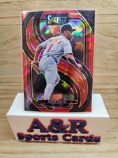 2025 Panini Select Baseball #134 - Ozzie Smith -Red Ice Prizm Premier Level /199