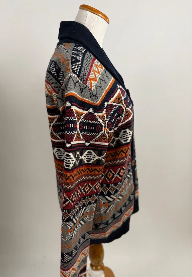 Cárdigan suéter para mujer Jeans by Buffalo Fair Isle mezcla de lana acrílica S Foto 2 de 4