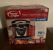 Power Cooker 10-Quart Digital Pressure Cooker - Silver Mint In Sealed Box