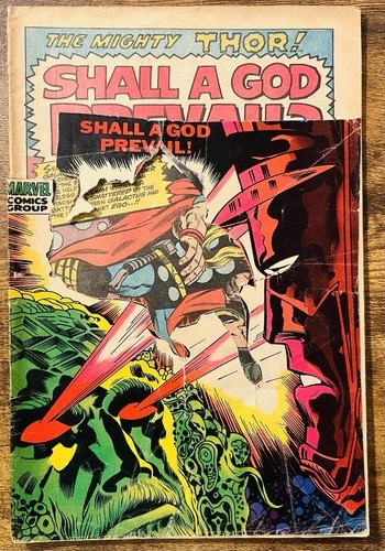 THOR 161 STAN LEE STORY JACK KIRBY ART ORIGIN OF GALACTUS DC COMIC 1969 VINTAGE