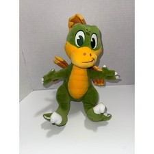 Disney Parks Animal Kingdom Aladar Dinosaur Plush Green Orange Stuffed Animal