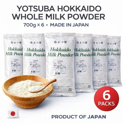 Hokkaido Whole Milk Powder from Japan 700g(24.69oz) x 6 Yotsuba　free shipping