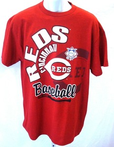 Cincinnati Reds Baseball Short Sleeve T-Shirt Heather Red | eBay