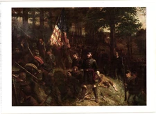 Oversized Postcard Battle of Wilderness 1864