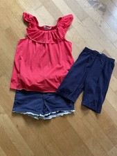 Mädchen Sommeroutfit 3 Teile Gr. 110/116