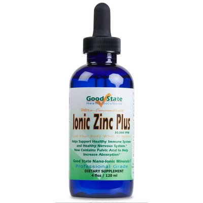 Liquid Ionic Zinc Plus Ultra Concentrate 4 fl oz Glass Bottle by Good State