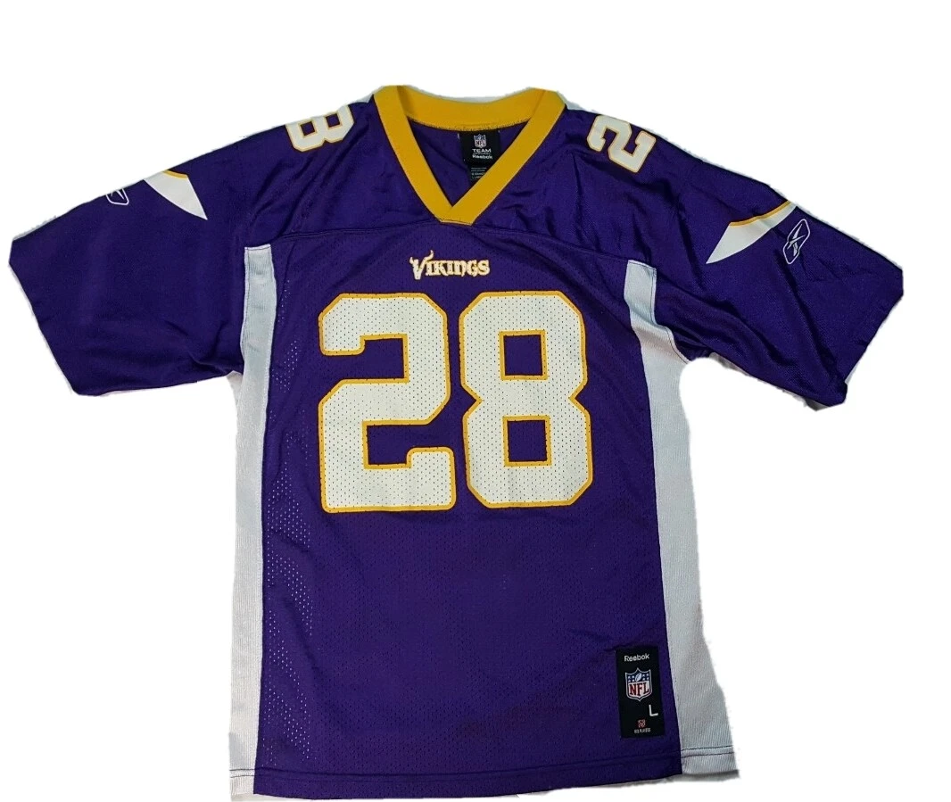 Minnesota Vikings Adrian Peterson 28 Jersey Sz Youth Large NFL