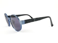 VINTAGE MONTANA 662 METALLIC BLUE  MARBLED HANDMADE IN FRANCE SUNGLASSES 1990'S
