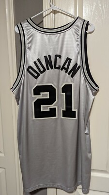 Adult XXL 52 TIM DUNCAN SAN ANTONIO SPURS Nike AUTHENTIC JERSEY