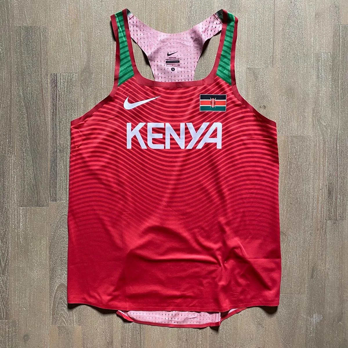 Nike Pro Elite Team Kenya Womens Running Singlet Size M 898137-XXX