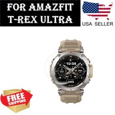 2 pcs Screen Protector TPU Full Clear Film for Amazfit T-Rex Ultra Smartwatch
