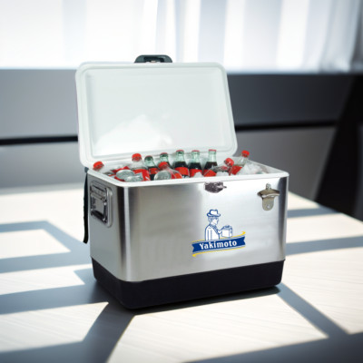 Yakimoto 80-Can Portable Cooler Box | Leakproof Insulated for Camping & Beach