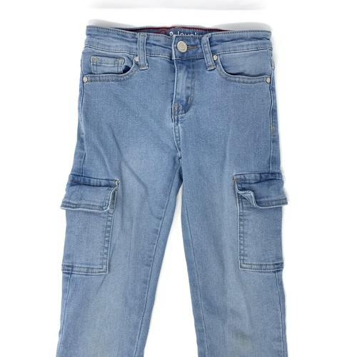 Heart & Lovely Super Skinny Stretch Light Blue Girl's Jeans Size 7 Long Length - Picture 3 of 8