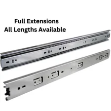 10 Pairs Full Extension 100-lb Ball Bearing Drawer Slides LSI - Heavy Duty