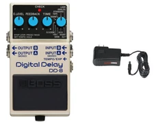 Boss DD-8 Digital Delay + Gator 9V Power Supply Combo