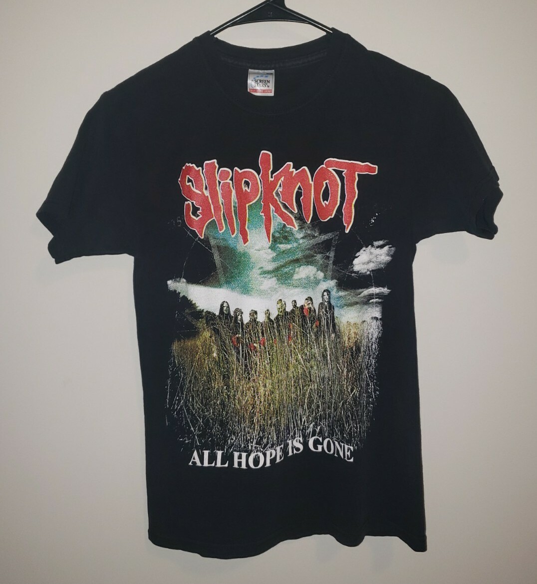 2008 SLIP KNOT ALL HOPE IS GONE バンド Tシャツ 2008 Slipknot All Hope is Gone era, All over print shirt L