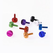 6-32 12mm Grip Knob Bolt Knurled Thumb Screw Flat Thumb Screws Tighten Screw