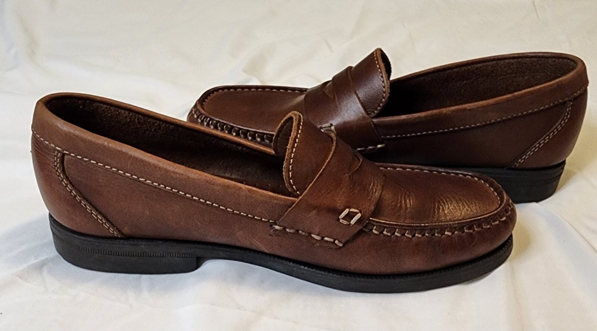 Giorgio Brutini Men\'s 10.5 D Brown Leather Penny Loafer Dress Shoes GIORGIO BRUTINI LOAFERS MENS 10.5 M - BROWN LEATHER PENNY  main image 2