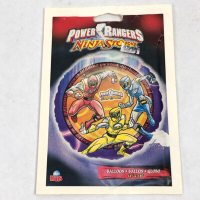 Power Rangers Ninja Storm Birthday Party Balloon Foul Mylar 18 Round New Ebay