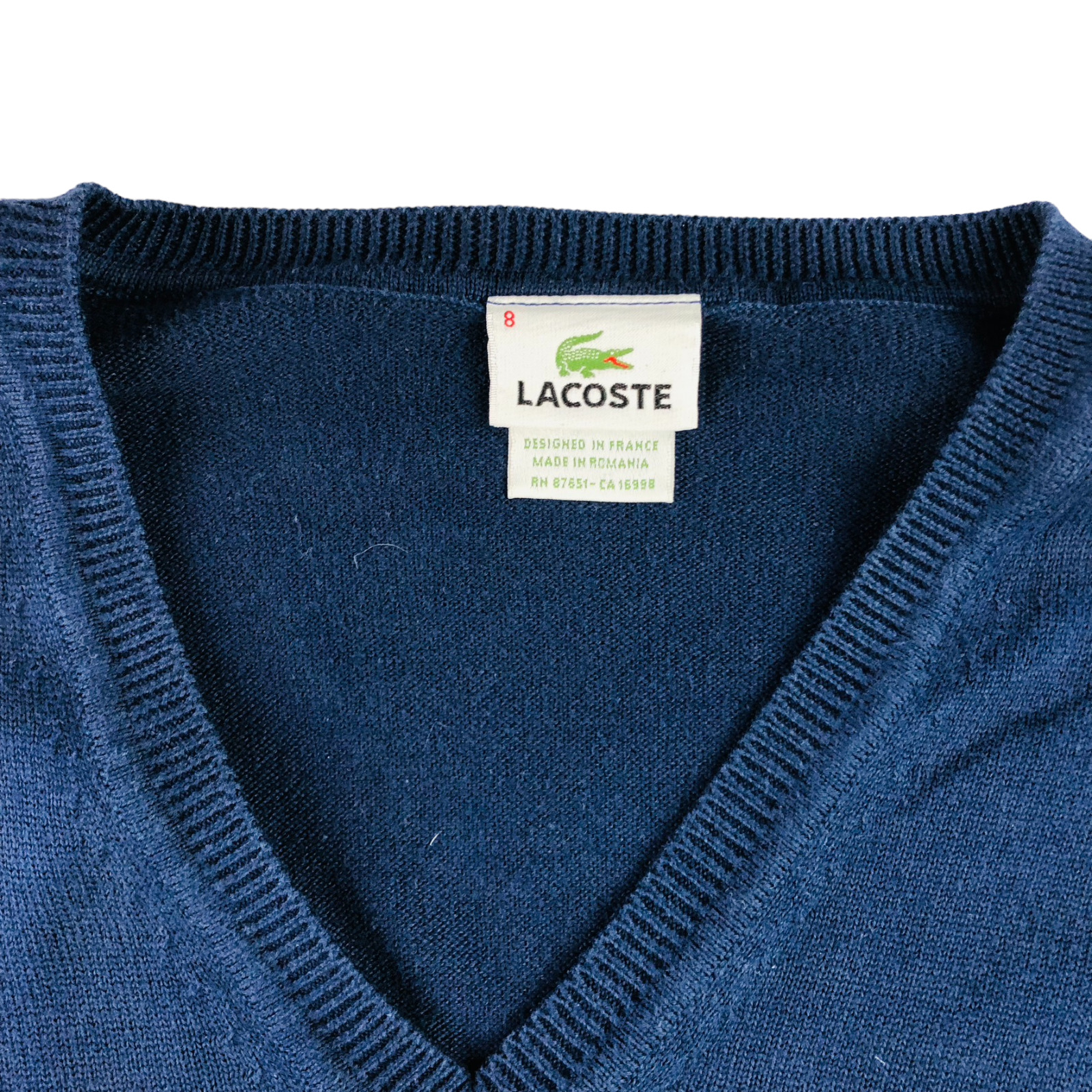 Lacoste Men's 100% Cotton V-Neck Pullover Sweater… - image 3