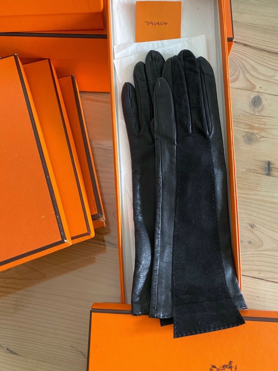 HERMES エルメス　GLOVEグローブ 楽天市場】HERMES エルメス 手袋 ブラック レザー レディース 手袋